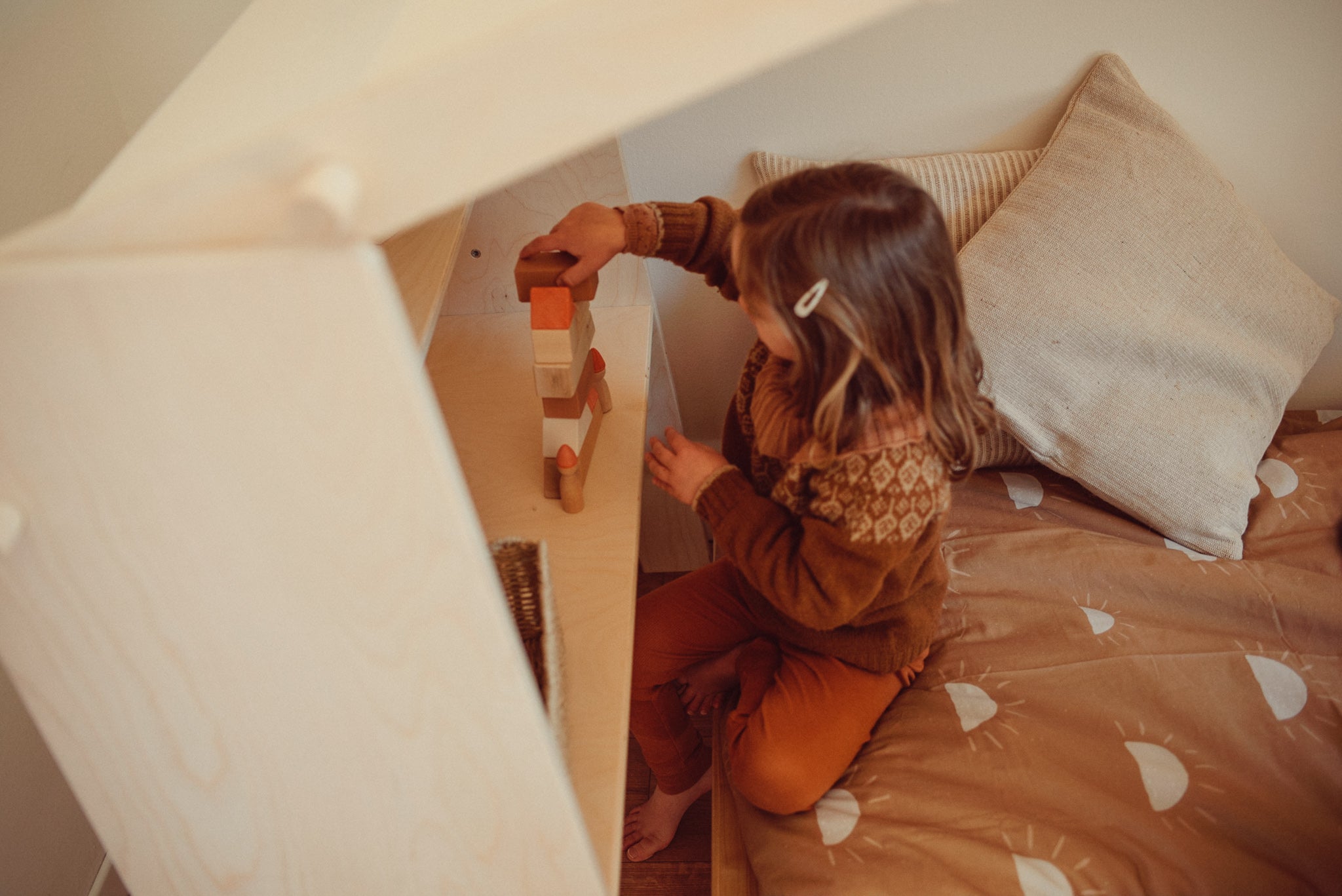 Baita bed • Evolutionary bed with two Waldorf modules