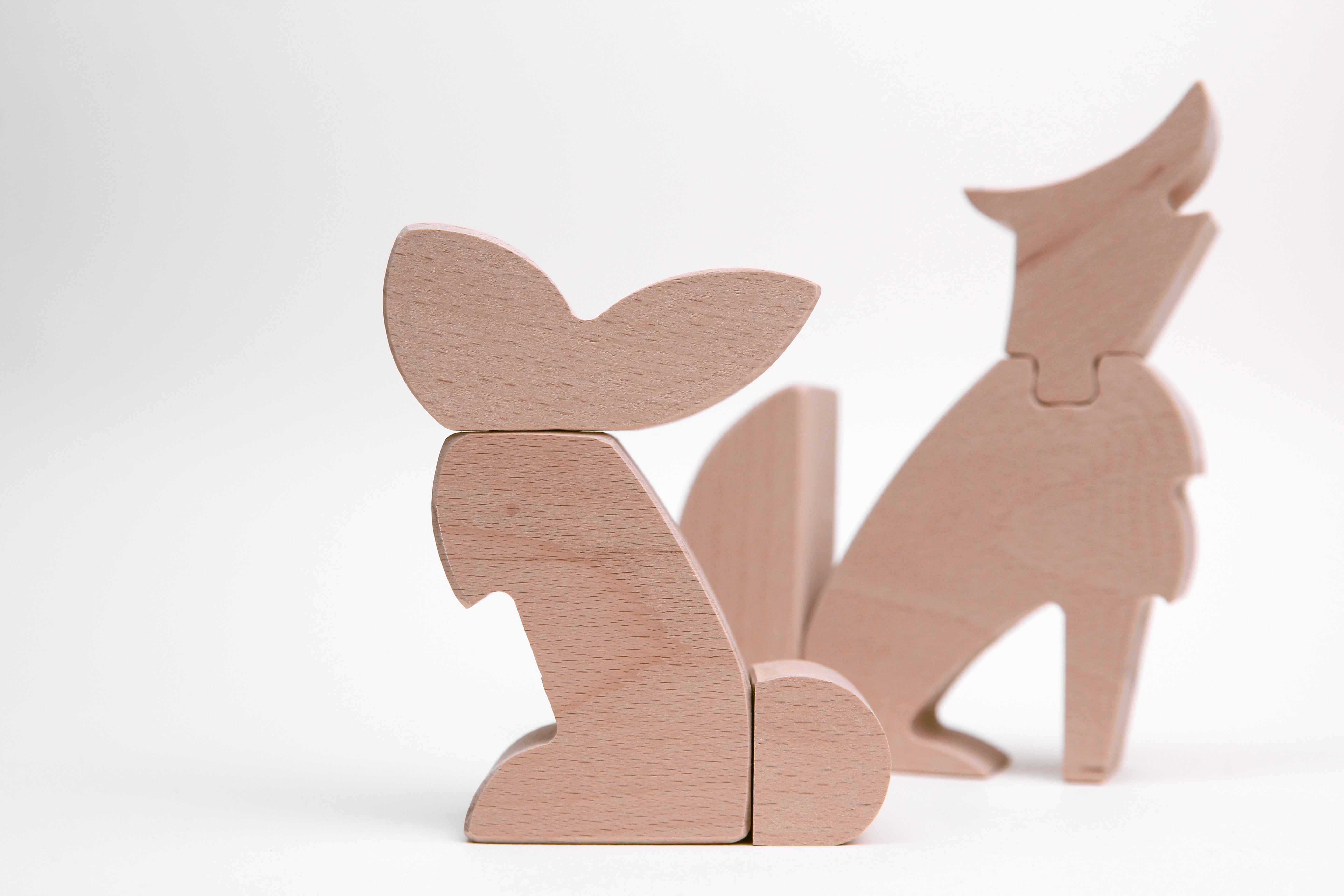 Woodland animals - Wolf and Rabbit