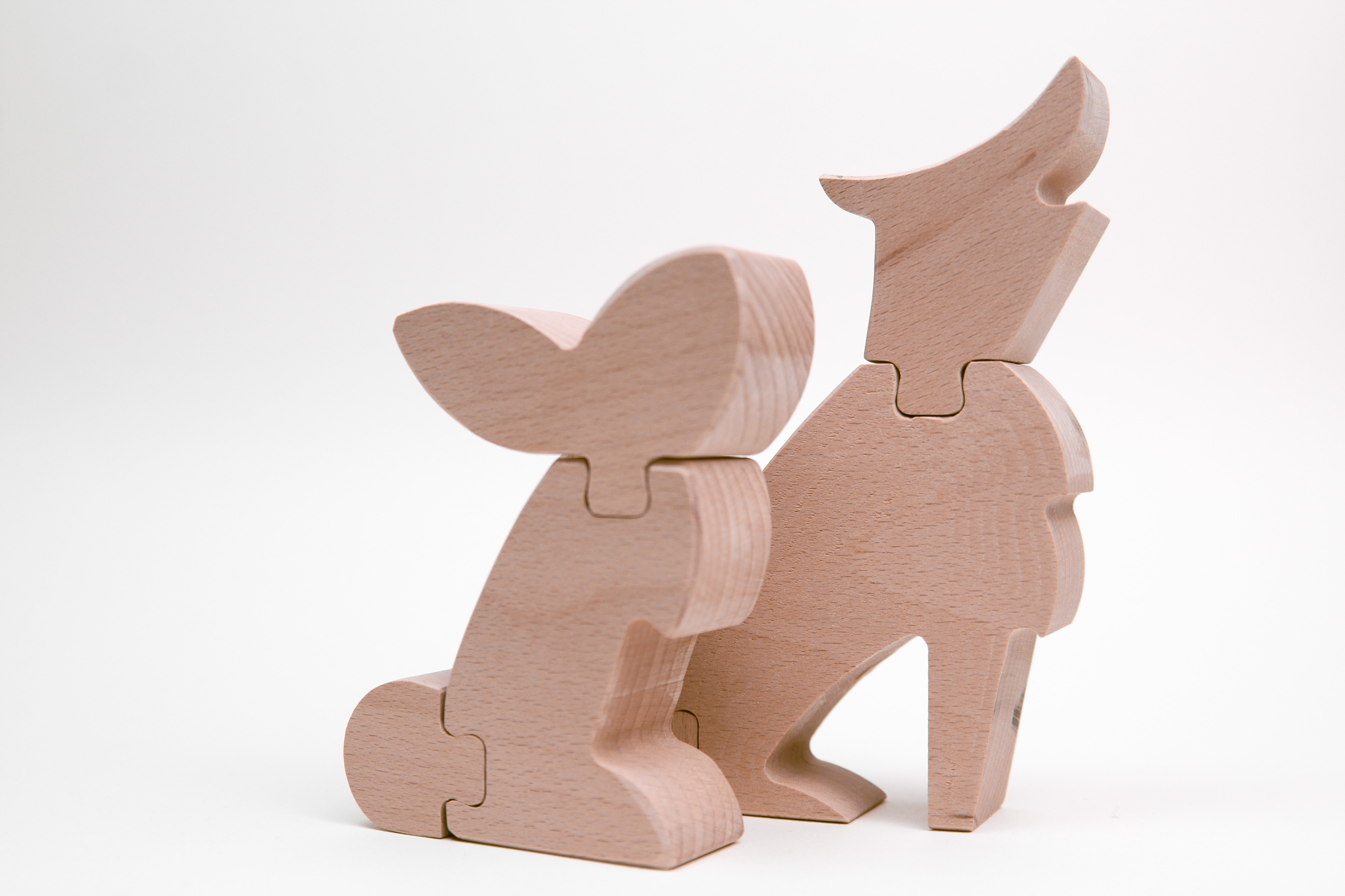 Woodland animals - Wolf and Rabbit