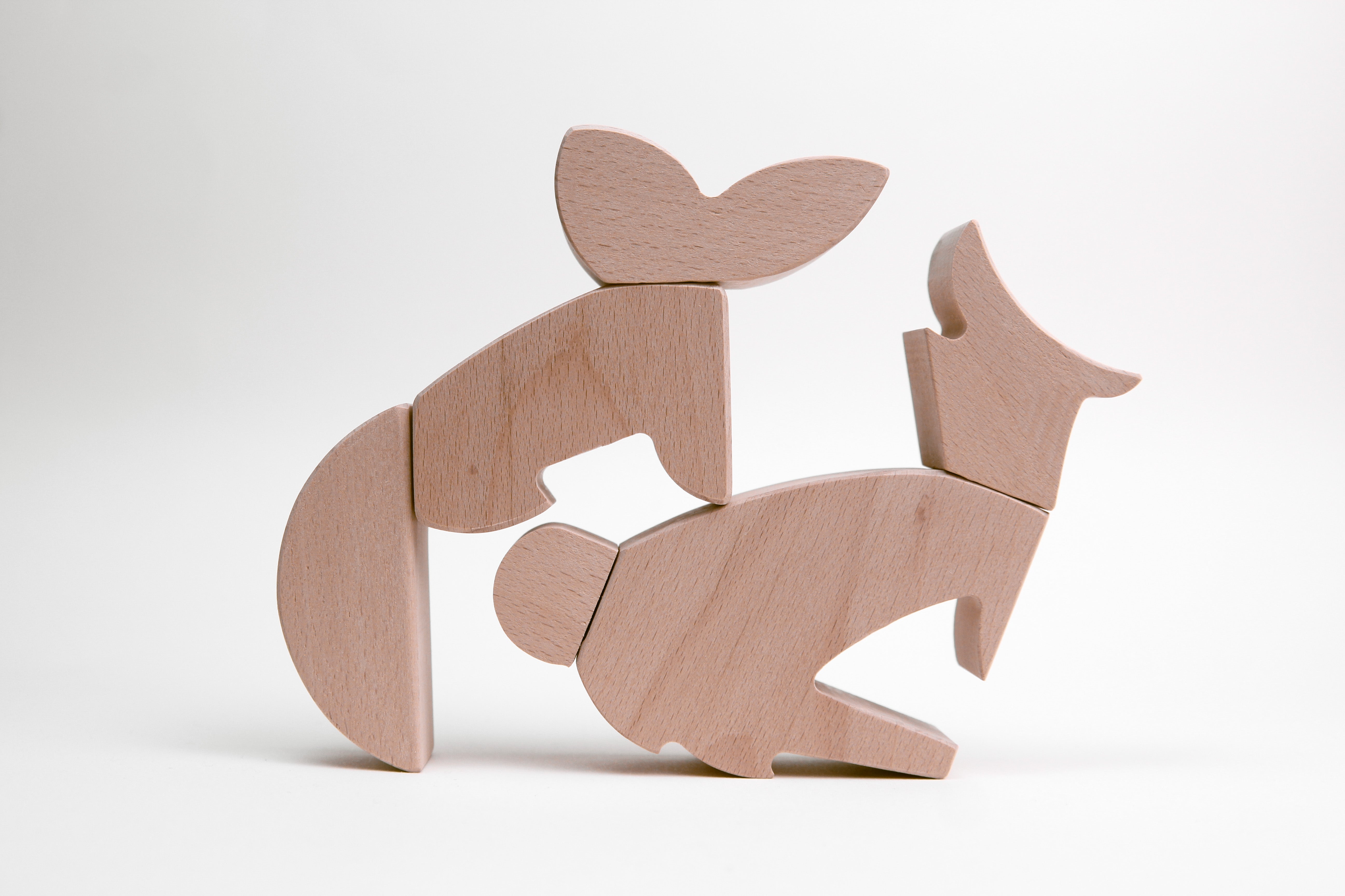 Woodland animals - Wolf and Rabbit
